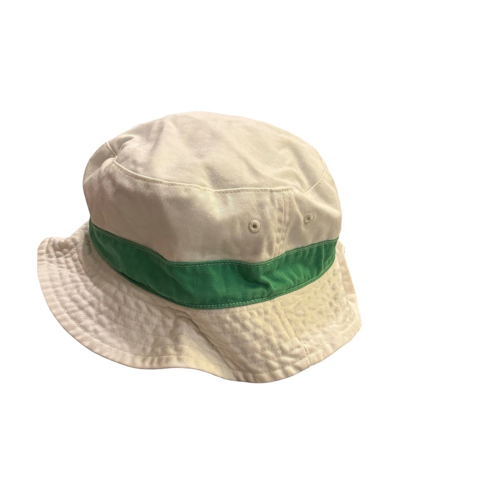 Polo Ralph Lauren Reversible Bucket Hat Green Floral Pony White Cotton Men OS - Picture 8 of 9